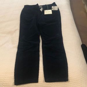 Corduroy dark blue skinny jeans